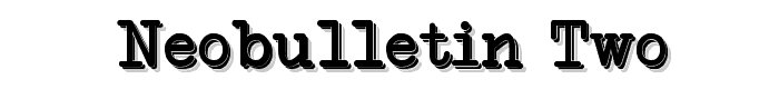 NeoBulletin Two font